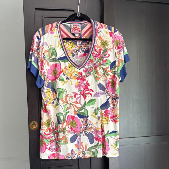 Johnny Was Tops - Johnny Was Janie Favorite short sleeve V-neck T.